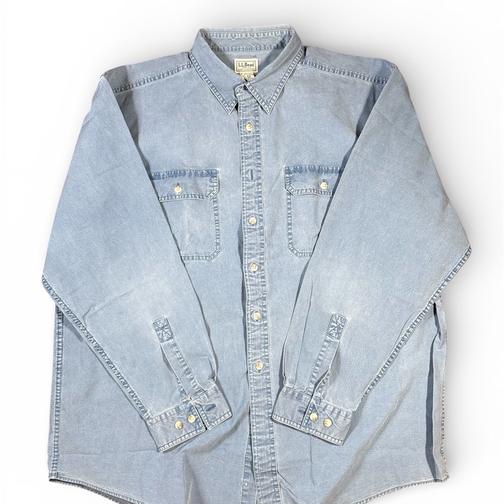 Vintage L.L.Bean Denim Work shirt Sz XL